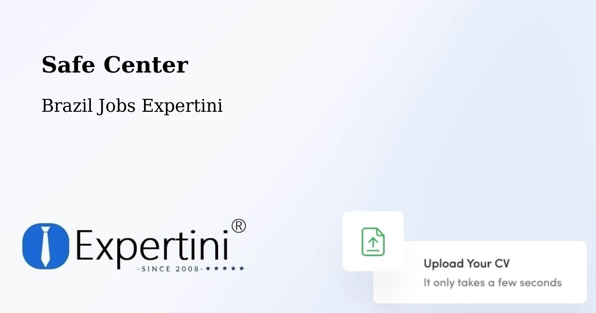 Safety Center – Cosmópolis - Brazil Jobs Expertini